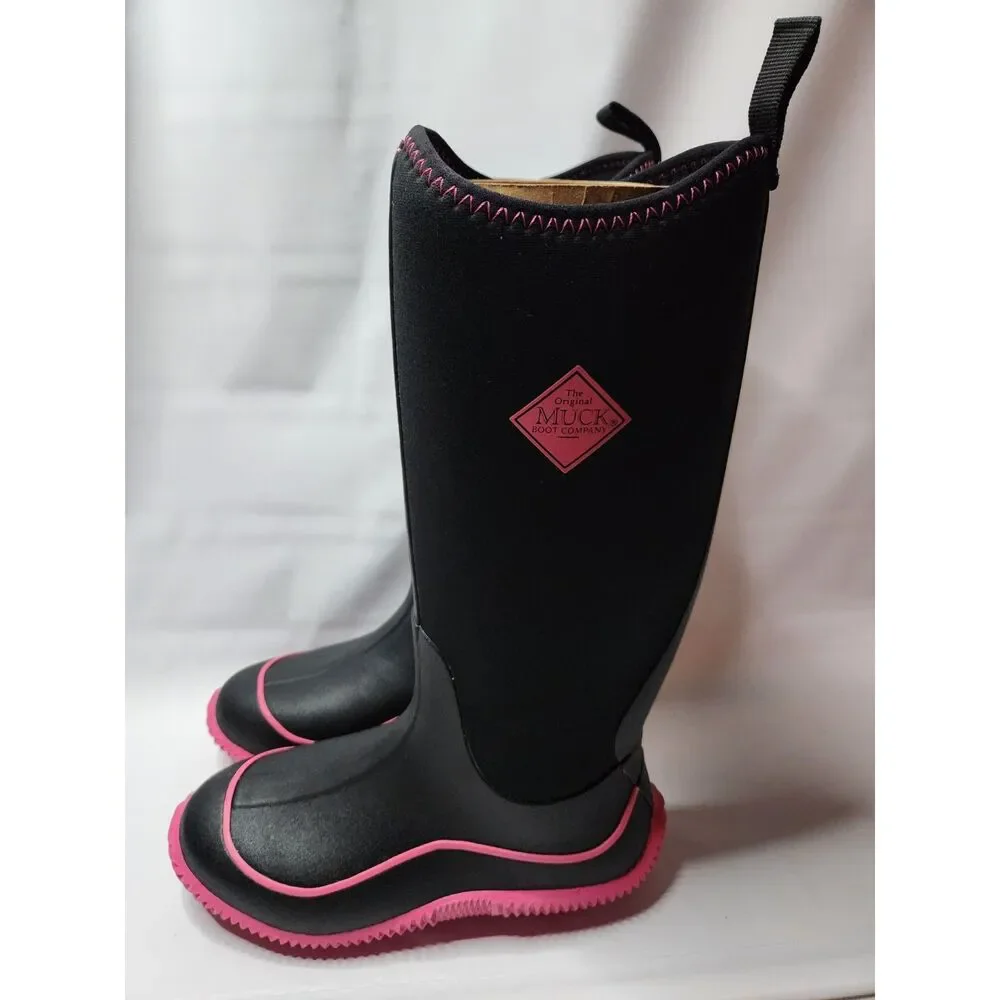 Muck Boot Company Women’s Hale Sporty Boots Size 9 Black Hot Pink